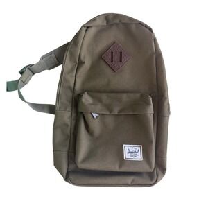 HERSCHEL Ivy Green Red Classic HERITAGE Single Shoulder Strap Backpack Bag